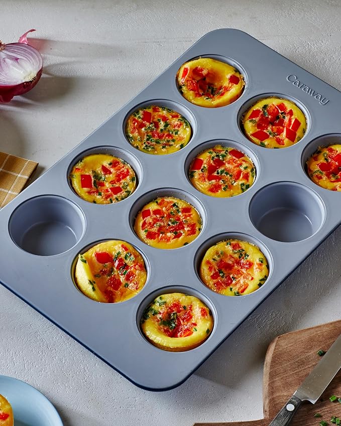 Caraway Non-Stick Ceramic 12-Cup Muffin Pan - Image 7