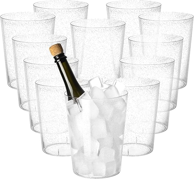 Tiawudi 12 Pack Plastic Ice Bucket by Tiawudi