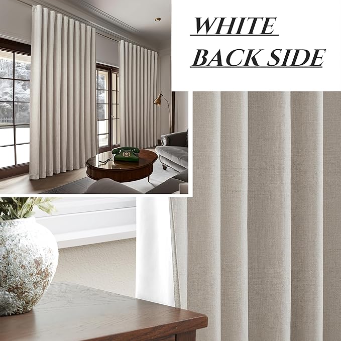 Curtains 60 Inch Length Wide Pleated Blackout Curtain - Image 7