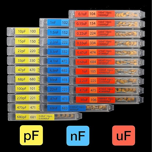 EEEEE 30 Value 300 pcs Multilayer Monolithic Ceramic Capacitor Assortment kit - Image 2