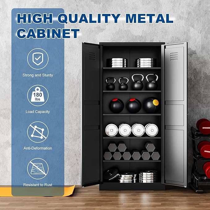Metal Storage Cabinet-71” Tall Steel File Cabinets - Image 4