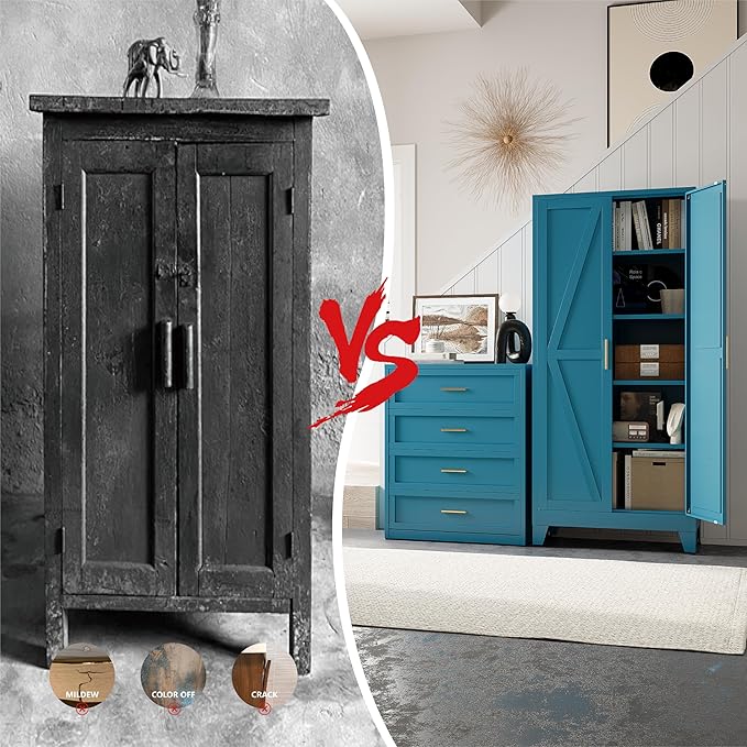 71" Tall Pantry Cabinet, Kitchen Pantry Storage Cabinets - Image 7