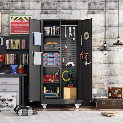 71" H Broom Closet Storage Cabinet - Image 2