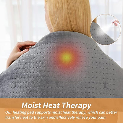 Massaging Weighted Heating Pad for Back Pain Relief, Heating Pads for Neck - Image 5