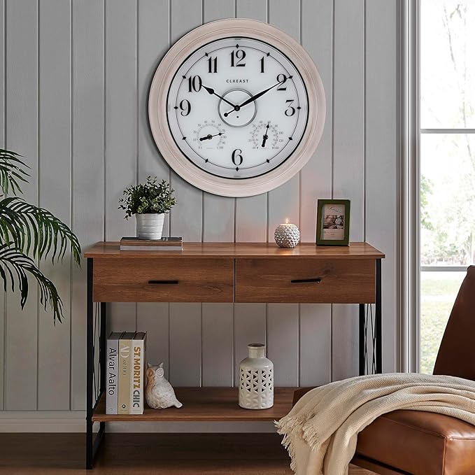 CLXEAST 18 Inch Illuminated Outdoor Clock - Image 8
