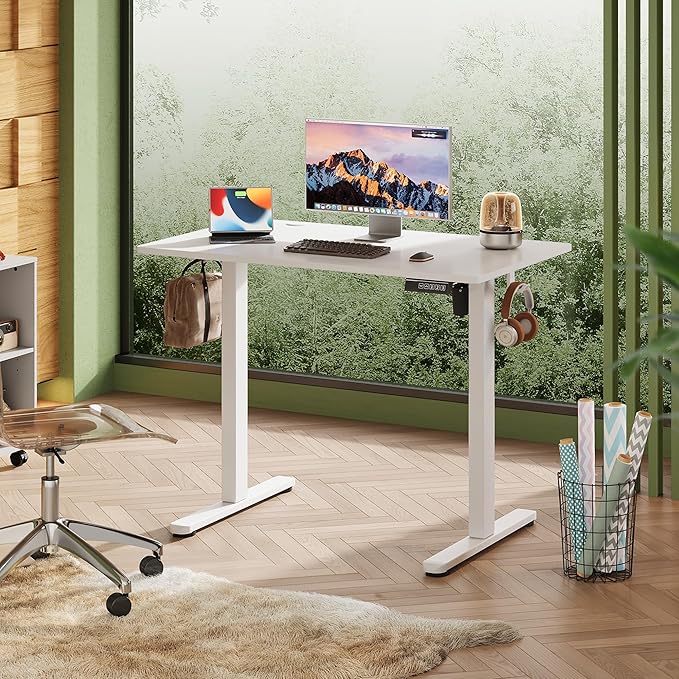 DEVAISE Whole Piece Standing Desk, 40 x 24 Inch Electric Standing Desk - Image 2