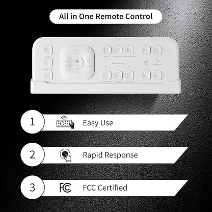 Smart Bidet Toilet with Auto Lid&Seat, Auto 1000 Gram MaP Score Flush, ADA - Image 5