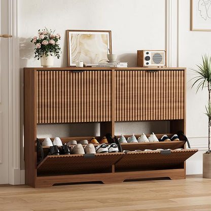 Shoe Cabinet Storage for Entryway by HUANLEGO