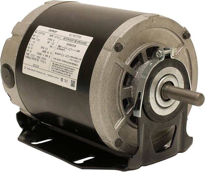 A. O. Smith GF2034 1/3 hp/1725 rpm/115V 48/56 Frame ODP Sleeve Bearing Belt by Century