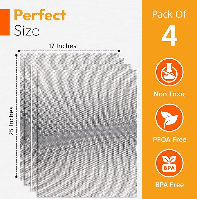 Oven Liners for Bottom of Oven, Heavy Duty Liner for Bottom of Electric Range - Image 3