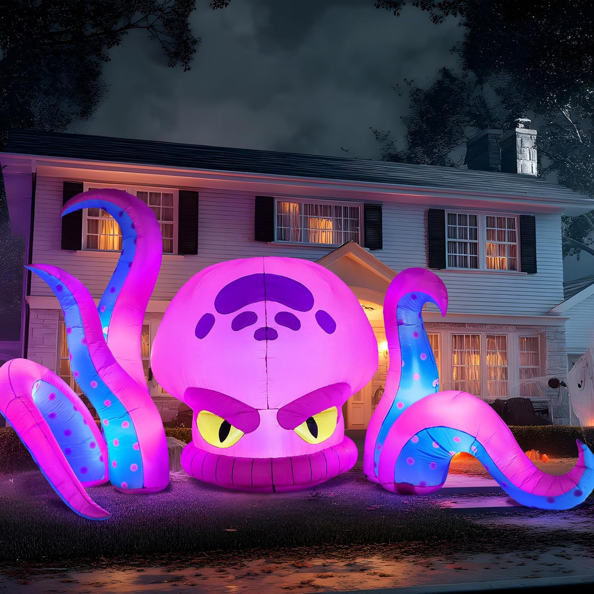 JOYIN 10FT Long Halloween Inflatable Octopus Decoration Octopus with Tentacle...