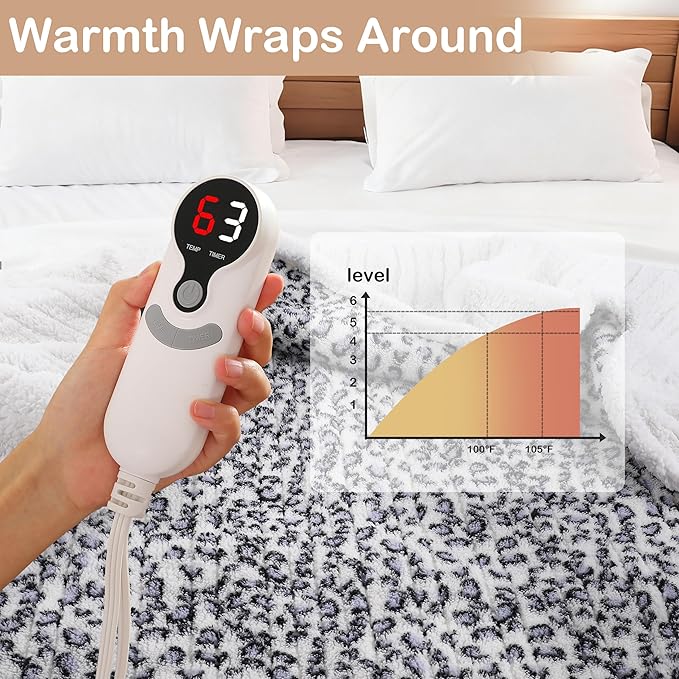 Electric Heated Blanket Full Size 72"×84" - Image 2