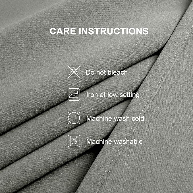 CUCRAF Room Darkening Curtains for Bedroom, Light Blocking Drapes for Living - Image 7