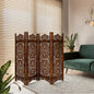 Lightnpro 4-Panel Wood-Heart Room Divider 64" × 48" by Lightnpro