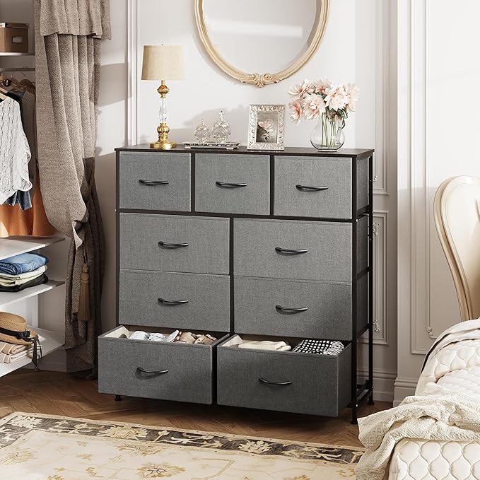 WLIVE 9-Drawer Dresser, Fabric Storage Tower - Image 2