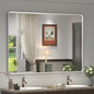 48x30 Inch Silver Bathroom Mirror by GOLOMO