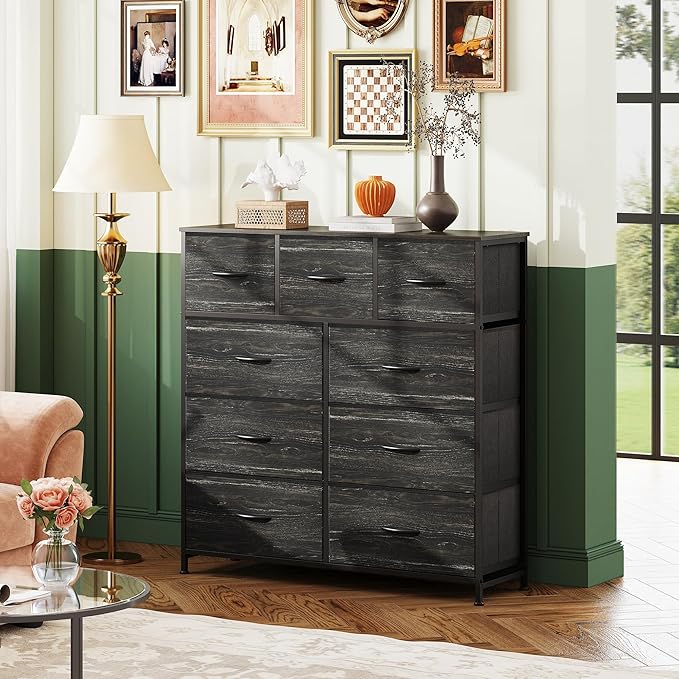 WLIVE 9-Drawer Dresser, Fabric Storage Tower - Image 2