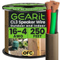GEARit Outdoor Speaker Wire CL3 Rated, 16 Gauge Speaker Wire, Speaker Cable 250 by GEARit