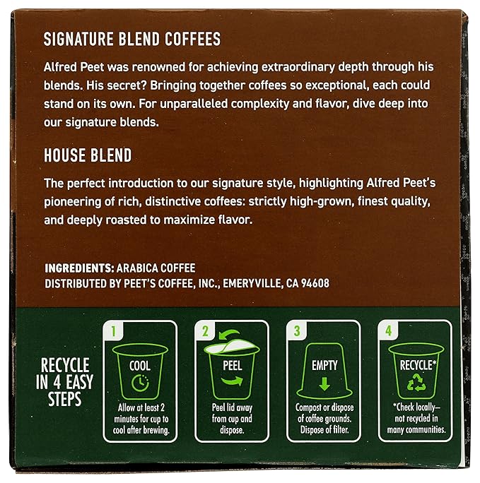 Peet's Coffee House K Cup Coffee Pods - Image 6