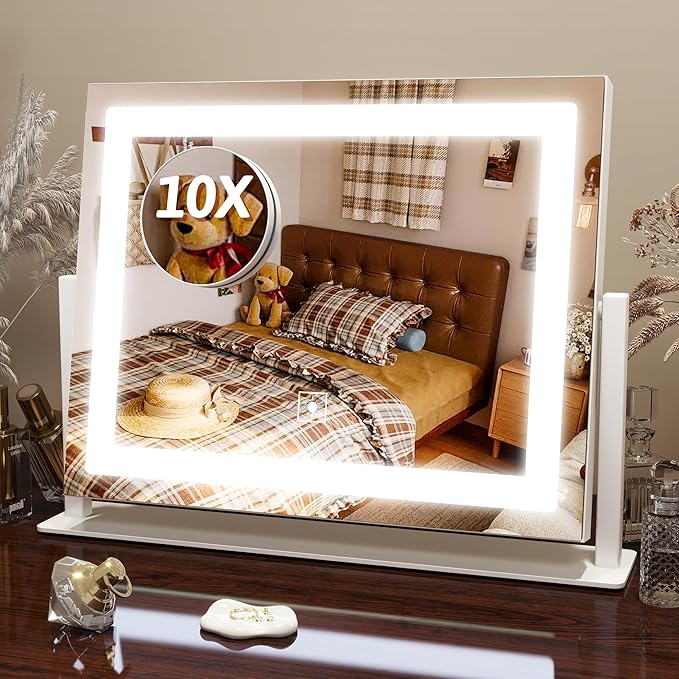 FENNIO Vanity Mirror with Lights, 3 Color Modes & Brightness Adjustable by FENNIOLEDMIRRORS
