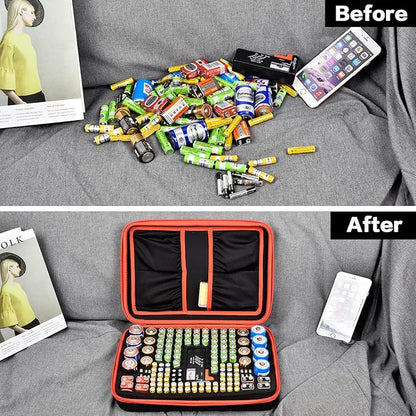 Comecase Battery Organizer Storage Box, Carrying Case Bag Holder - Image 7