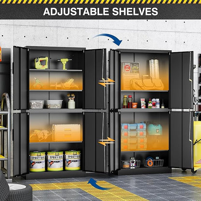 71” Metal Storage Cabinet-Lockable File Garage Tool Cabinets - Image 5