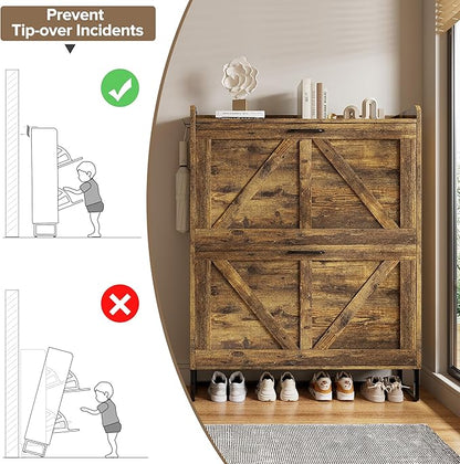 EOYUTLLY Shoe Cabinet for Entryway - Image 8