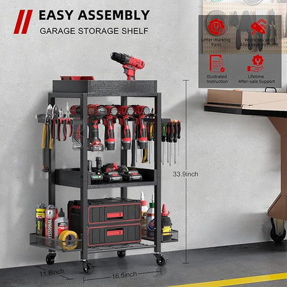 Olakee Power Tool Organizer Garage Storage Organization Shelving Tool Holder - Image 7