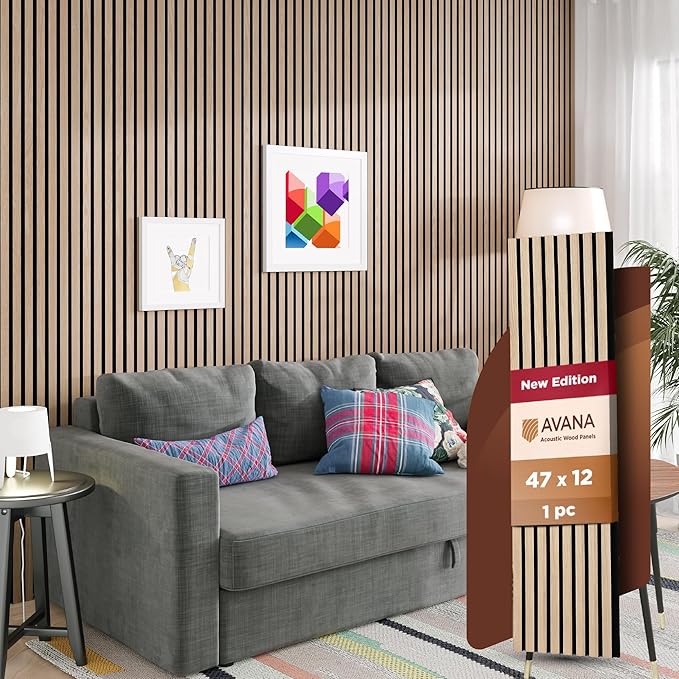 Avana Acoustic Wood Wall Panels – 47.2 X 12.6 Inch White Oak Acoustic Panels 1 by AvanaHome