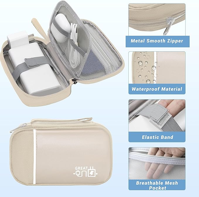 Electronics Organizer, Travel Cord Organizer Pouch, Portable Cable Organizer - Image 3