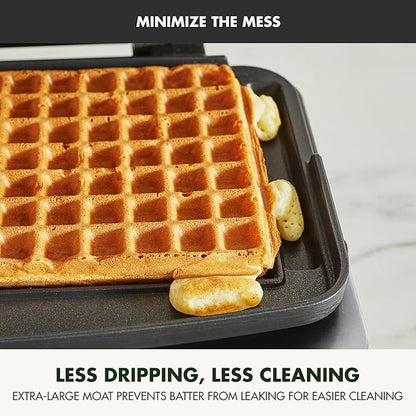 GreenPan Elite 2-Square Belgian & Classic Waffle Iron, Healthy Ceramic Nonstick - Image 6