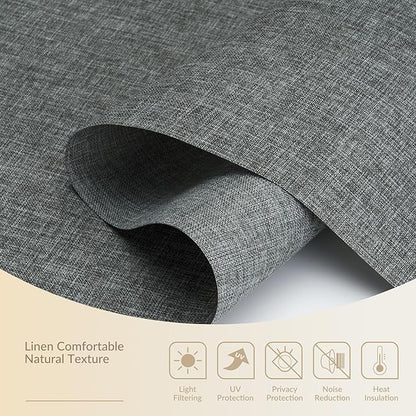 Boolegon Motorized Light Filtering Roller Blinds - Image 4