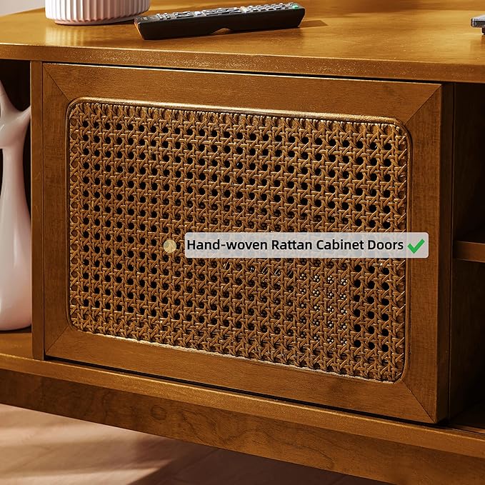 LKTART 68 Inch Mid Century Modern TV Stand - Image 4