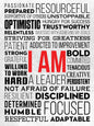 HoneyKICK I AM Affirmations Canvas Wall Art - Color Edition 12x16 Framed Motivational Canvas - Inspirational Wall Decor for Bedroom, Office, Living Room - Positive Affirmation Art