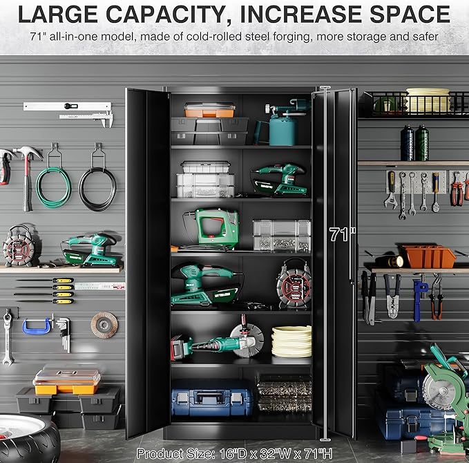 SISESOL Metal Storage Cabinet - Image 9