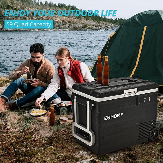 EUHOMY 12 Volt Refrigerator, 59QT 12V Fridge APP Control, Electric Cooler - Image 8