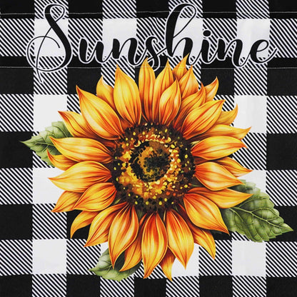 3 Piece Sunflower Kitchen Curtains and Valances Set for Windows Sunflower Art Kitchen Window Curtains Over Sink Decor 27.5x36 in