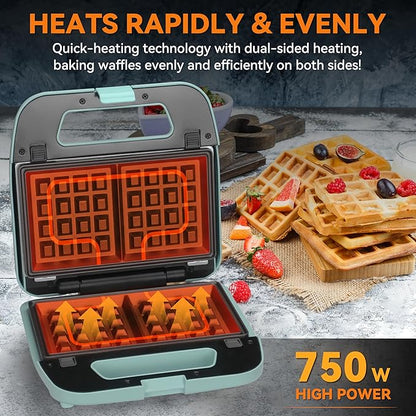 Baker’s Friend 3 in 1 Mini Waffle Maker - Image 5