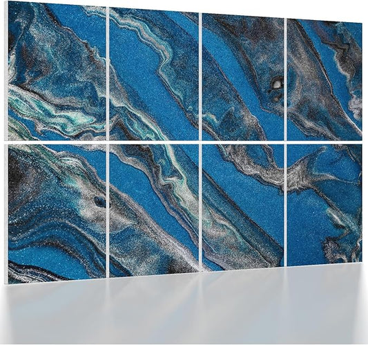 UMIACOUSTICS 8 Pcs 0.7Inch Thick Art Acoustic Panels, Total 47.2” x 31.5” by UMIACOUSTIC