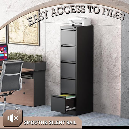 5 Drawer Vertical File Cabinet - Image 5
