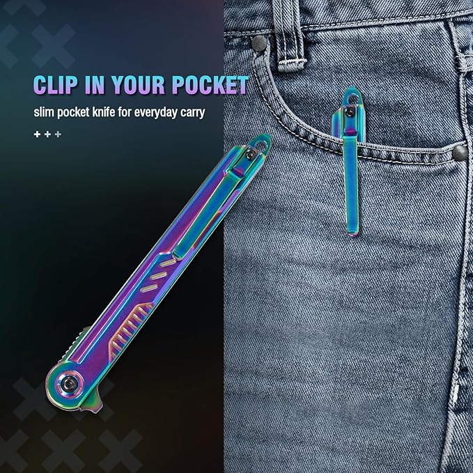 Rainbow Pocket Knife for Men & Women - Image 5