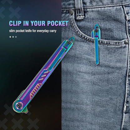 Rainbow Pocket Knife for Men & Women - Image 5