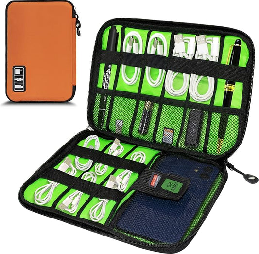 Electronics Organizer, Travel Cord Organizer Pouch, Portable Cable Organizer by Miavers