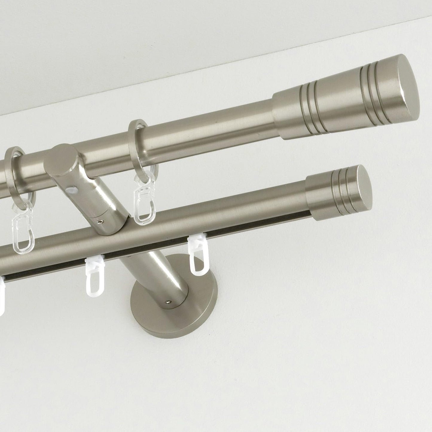 Gardinia Endpin Ø 20 mm, Metal, Stainless Steel Finish, Apollo
