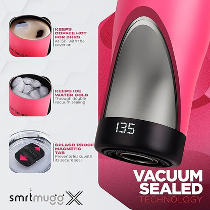X Heated Coffee Mug 19 oz., 8 Hour Battery Life, Self-Heating, Adjustable Temp - Image 4