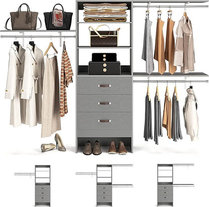 Armocity 96 Inches Closet System, 8FT Walk In Closet Organizer by Armocity
