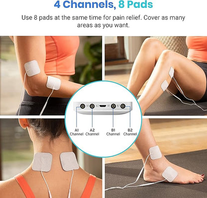 Etekcity 4-Channel Rechargeable TENS Unit, FSA-HSA Eligible Muscle Stimulator - Image 3