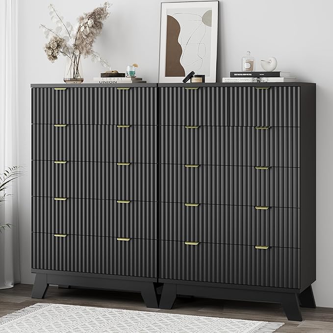 Xixini Fluted Dresser for Bedroom - Image 4