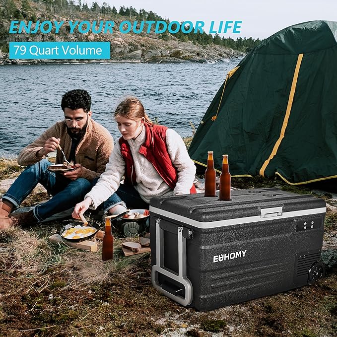 EUHOMY 12 Volt Refrigerator, 80QT 12V Fridge, Electric Cooler APP Control - Image 8