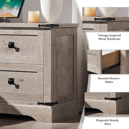 T4TREAM 24" Farmhouse Nightstand - Image 6